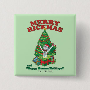 Rick och Morty Portal Rick Merry Rickmas Knapp