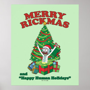 Rick och Morty Portal Rick Merry Rickmas Poster