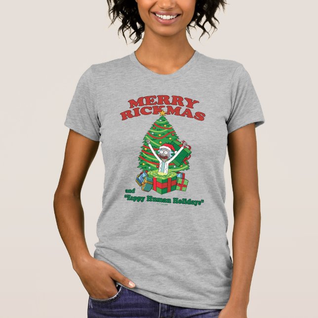 Rick och Morty | Portal Rick Merry Rickmas T Shirt (Framsida)