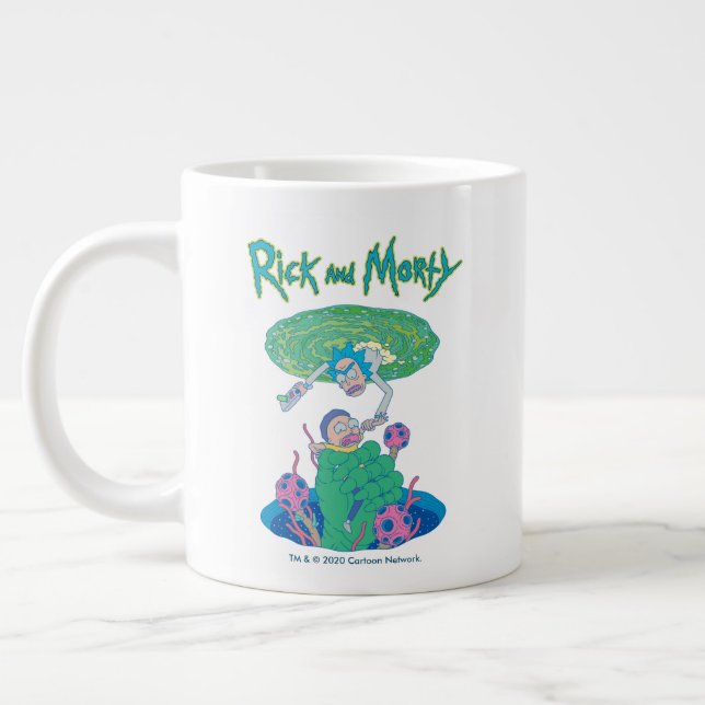 RICK OCH MORTY™| Portalens Rädding Jumbo Mugg (Vänster)