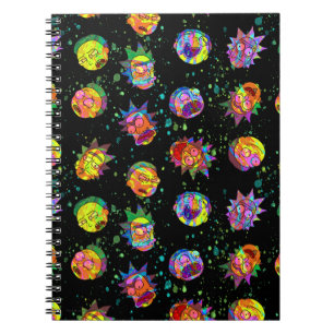 RICK OCH MORTY™  Psychedelic Swirl Mönster Anteckningsbok