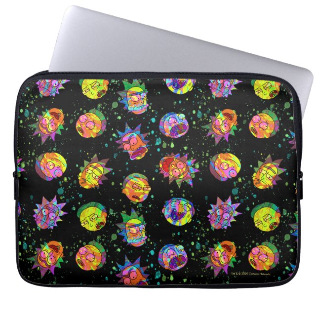 RICK OCH MORTY™ | Psychedelic Swirl Mönster Laptop Fodral (Framsidan)