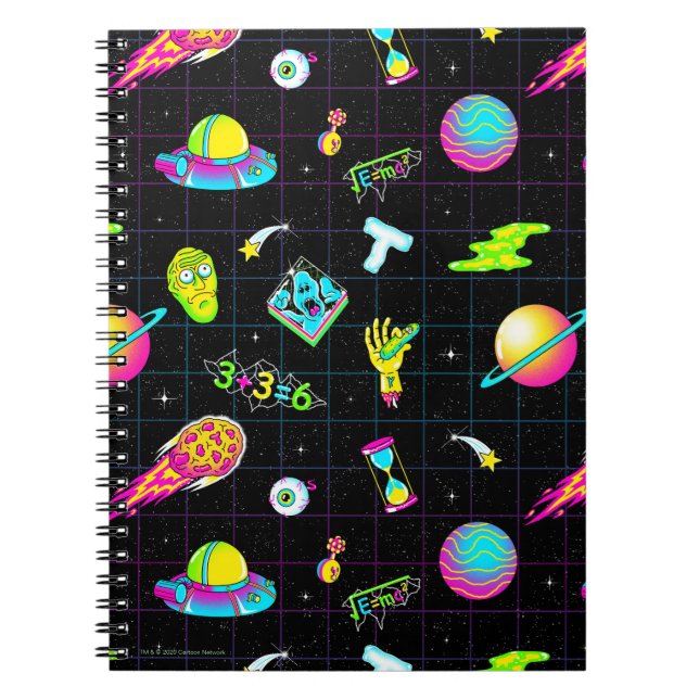 RICK OCH MORTY™| Psykedelisk säsong 3 Mönster Anteckningsbok (Framsidan)