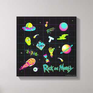 RICK OCH MORTY™  Psykedelisk säsong 3 Mönster Canvastryck