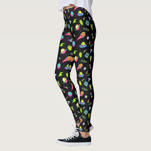 RICK OCH MORTY™| Psykedelisk säsong 3 Mönster Leggings (Vänster)
