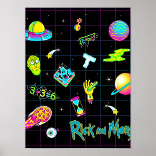 RICK OCH MORTY™ Psykedelisk säsong 3 Mönster Poster