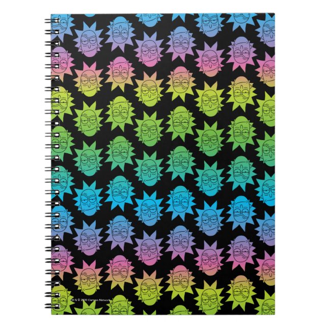 RICK OCH MORTY™| Rainbow Rick Head mönster Anteckningsbok (Framsidan)