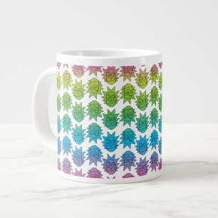 RICK OCH MORTY™ Rainbow Rick Head mönster Jumbo Mugg