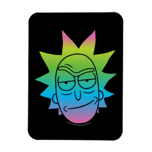 RICK OCH MORTY™ Rainbow Rick Head mönster Magnet