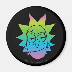 RICK OCH MORTY™ Rainbow Rick Head mönster Magnet
