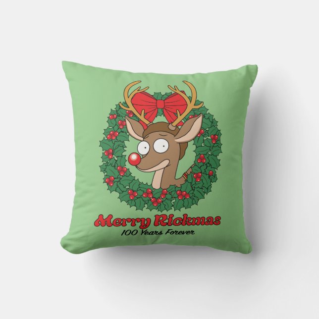 Rick och Morty | Reindeer Morty Merry Rickmas Kudde (Framsida)