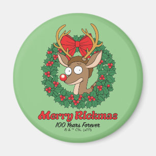 Rick och Morty   Reindeer Morty Merry Rickmas Magnet