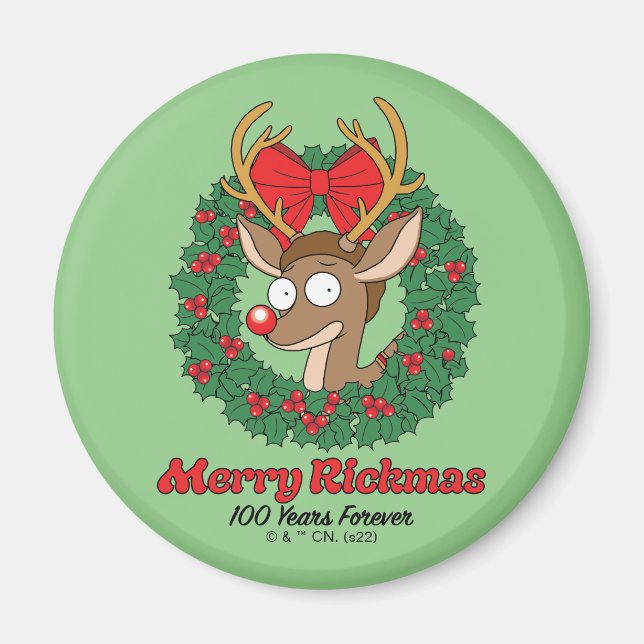 Rick och Morty | Reindeer Morty Merry Rickmas Magnet (Framsidan)