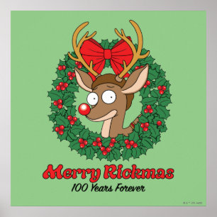 Rick och Morty   Reindeer Morty Merry Rickmas Poster