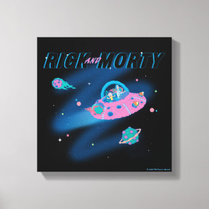 RICK OCH MORTY™ Resor genom rymden Canvastryck