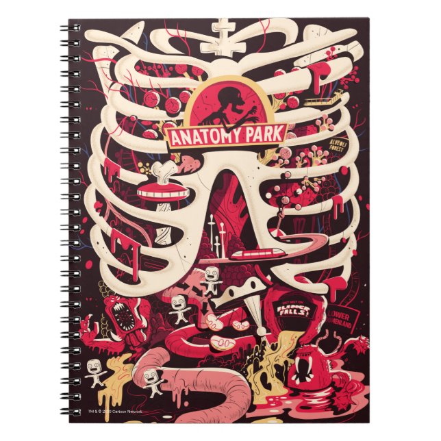 RICK OCH MORTY™ | Rib Cage för anatomy Park Anteckningsbok (Framsidan)
