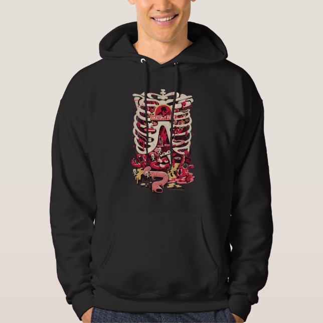 RICK OCH MORTY™ | Rib Cage för anatomy Park Hoodie (Framsida)