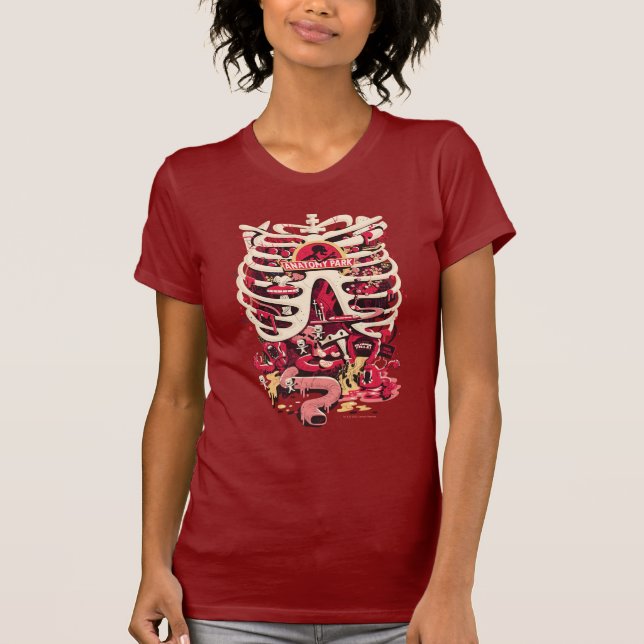 RICK OCH MORTY™ | Rib Cage för anatomy Park T Shirt (Framsida)