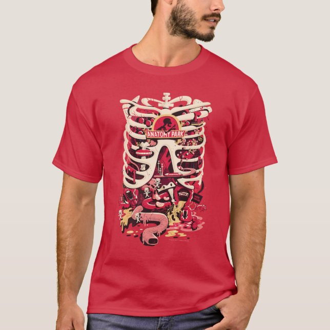RICK OCH MORTY™ | Rib Cage för anatomy Park T Shirt (Framsida)