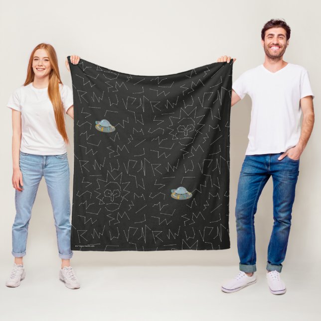 RICK OCH MORTY™ | Rick Constellation Mönster Fleecefilt (På plats)