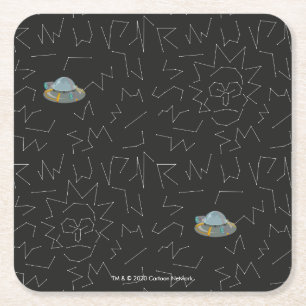 RICK OCH MORTY™  Rick Constellation Mönster Underlägg Papper Kvadrat