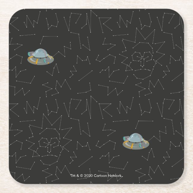 RICK OCH MORTY™| Rick Constellation Mönster Underlägg Papper Kvadrat (Framsidan)