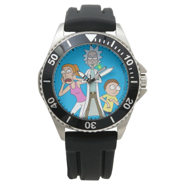 RICK OCH MORTY™ | Rick, Morty och Summer Armbandsur (Framsida)