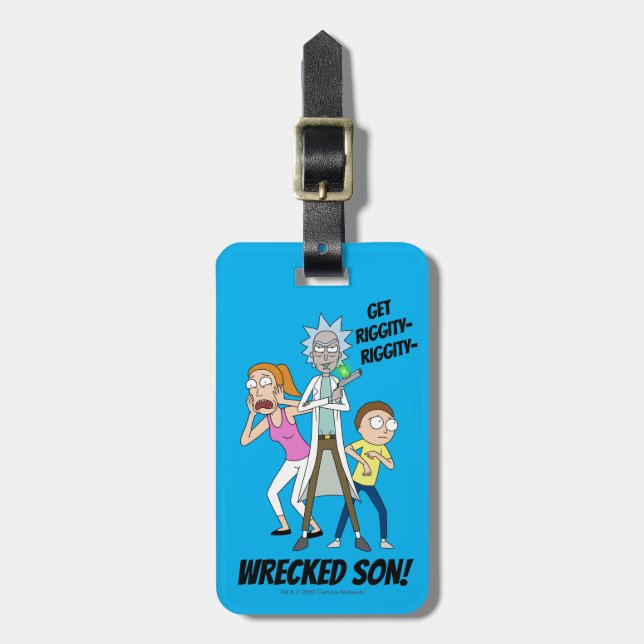RICK OCH MORTY™| Rick, Morty och Summer Bagagebricka (Vertikal Framsida)