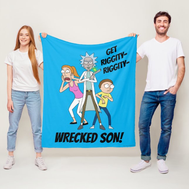 RICK OCH MORTY™ | Rick, Morty och Summer Fleecefilt (På plats)