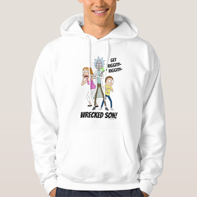 RICK OCH MORTY™ | Rick, Morty och Summer Hoodie (Framsida)