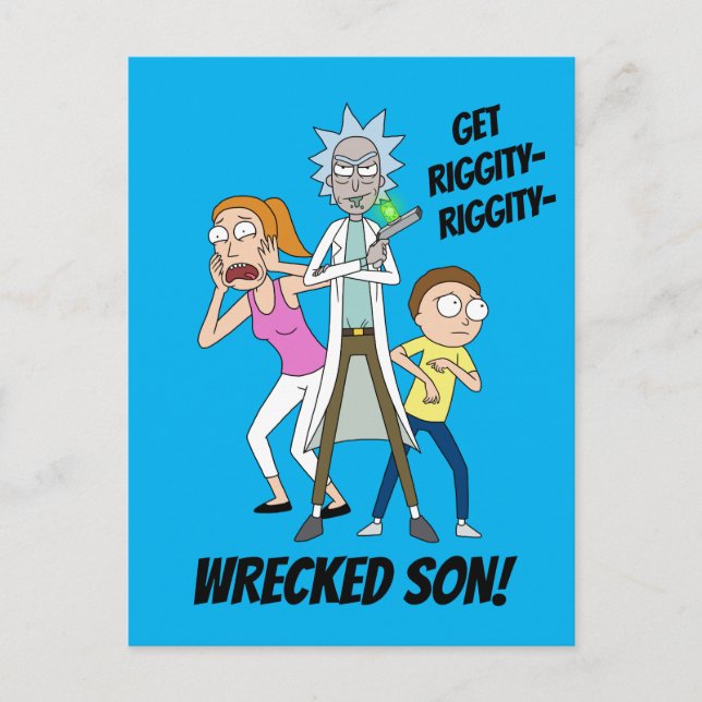 RICK OCH MORTY™ | Rick, Morty och Summer Inbjudan Vykort (Framsida)