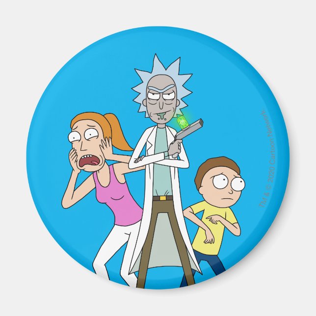 RICK OCH MORTY™| Rick, Morty och Summer Magnet (Framsidan)