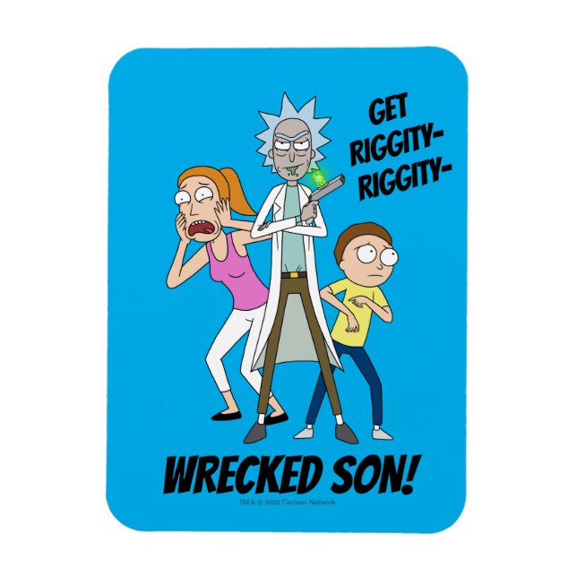 RICK OCH MORTY™ | Rick, Morty och Summer Magnet (Vertikal)