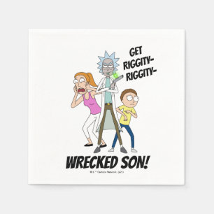 RICK OCH MORTY™ Rick, Morty och Summer Pappersservett