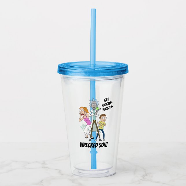 RICK OCH MORTY™| Rick, Morty och Summer Take Away Mugg (Framsida)
