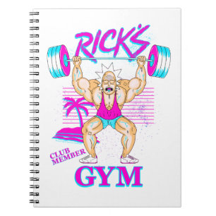 RICK OCH MORTY™  Rick's Gym Klubb Member Anteckningsbok