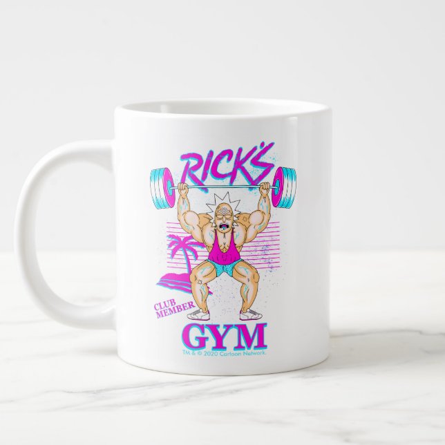 RICK OCH MORTY™| Rick's Gym Klubb Member Jumbo Mugg (Vänster)