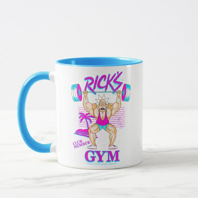 RICK OCH MORTY™| Rick's Gym Klubb Member Mugg (Vänster)