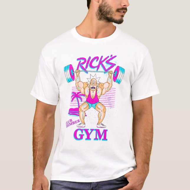 RICK OCH MORTY™ | Rick's Gym Klubb Member T Shirt (Framsida)
