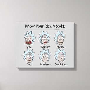 RICK OCH MORTY™ Rick's Moods Canvastryck