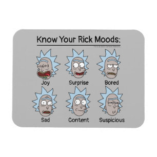 RICK OCH MORTY™ Rick's Moods Magnet