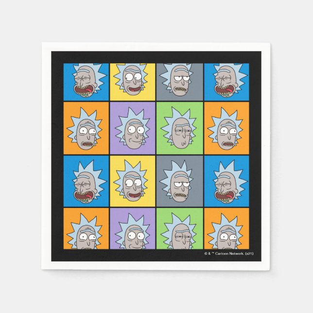 RICK OCH MORTY™ | Rick's Moods Pappersservett (Framsidan)