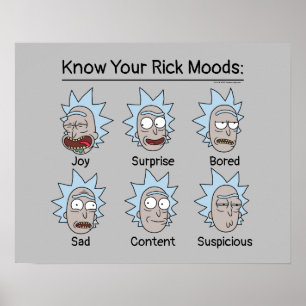 RICK OCH MORTY™ Rick's Moods Poster