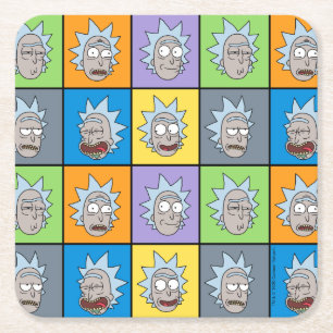 RICK OCH MORTY™ Rick's Moods Underlägg Papper Kvadrat