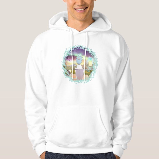 RICK OCH MORTY™ | Rick's Private Ställe Hoodie (Framsida)