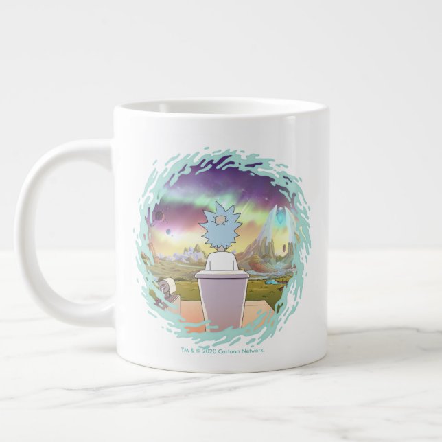 RICK OCH MORTY™| Rick's Private Ställe Jumbo Mugg (Vänster)