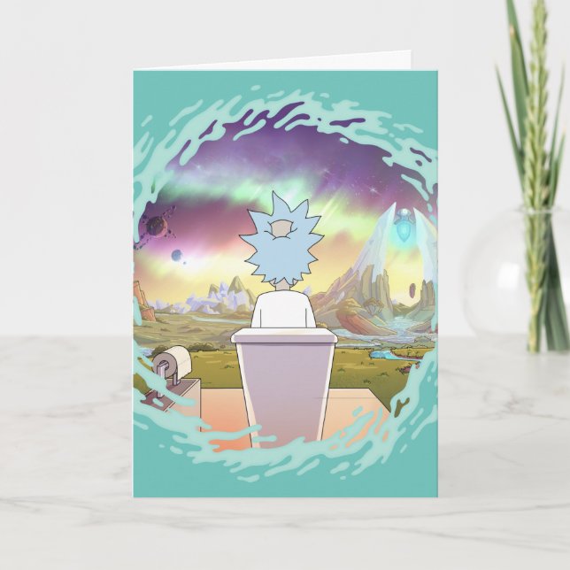 RICK OCH MORTY™| Rick's Private Ställe Kort (Framsida)