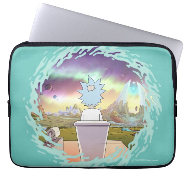 RICK OCH MORTY™ | Rick's Private Ställe Laptop Fodral (Framsidan)