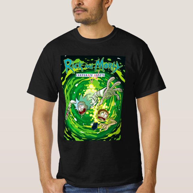 Rick och morty roligt t shirt (Framsida)