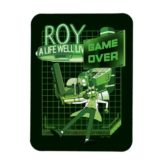 RICK OCH MORTY™ | Roy A Life well Lived Magnet (Vertikal)